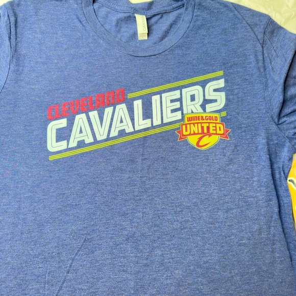 Cleveland Cavaliers Wine & Gold Blue Short Sleeve T-Shirt Size Large - Picture 5 of 6